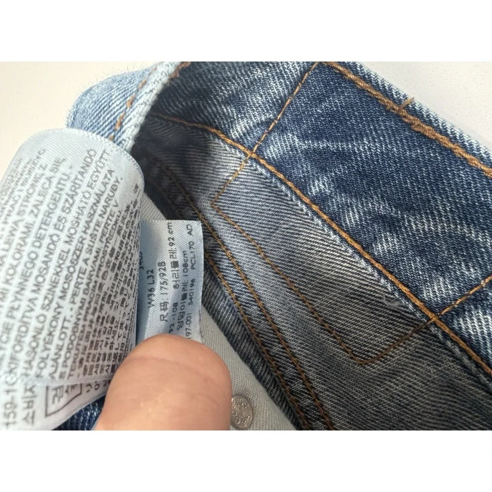 Levi's 550 Relaxed Fit Jeans Men's 36x32 Blue Denim Tapered Leg